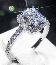 Load image into Gallery viewer, &quot;Princess Solitaire&quot; Diamond Ring
