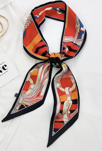 "Belted" MajorBabe Satin Twilly Scarf
